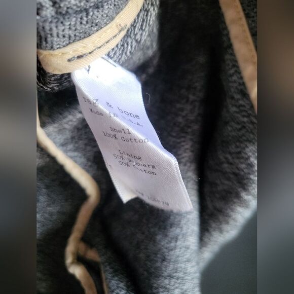 Vintage Rag & Bone Gray Black Utility Military Jacket Sz 8 Cotton - Picture 11 of 11